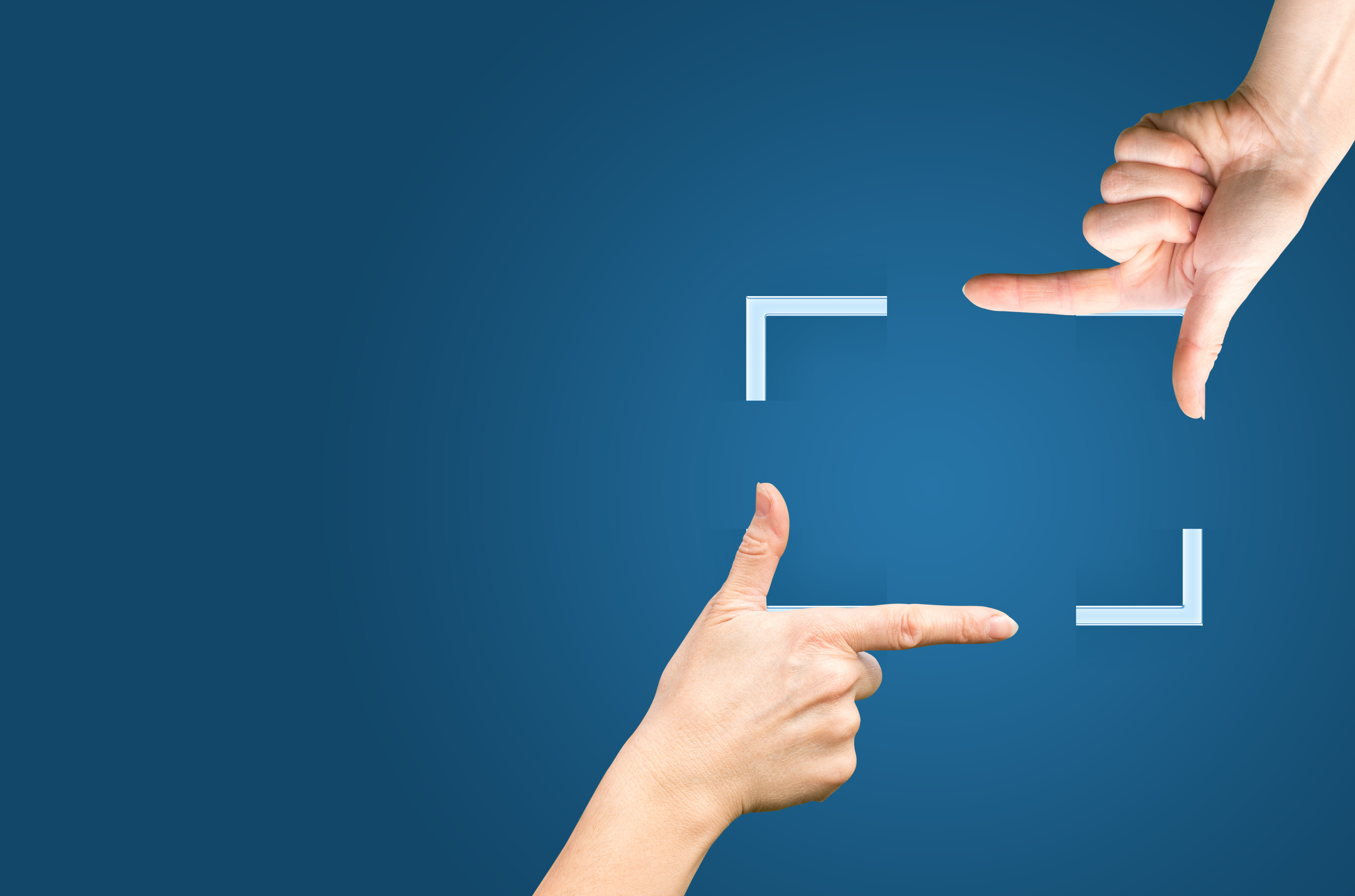 two hans showing a focus area