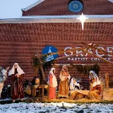 livenativityatGraceBaptistChurchduringLittleTownofLights2025