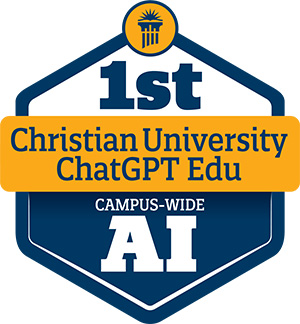 Cedarville 1st Christian University with campus-wide AI initiative badge.