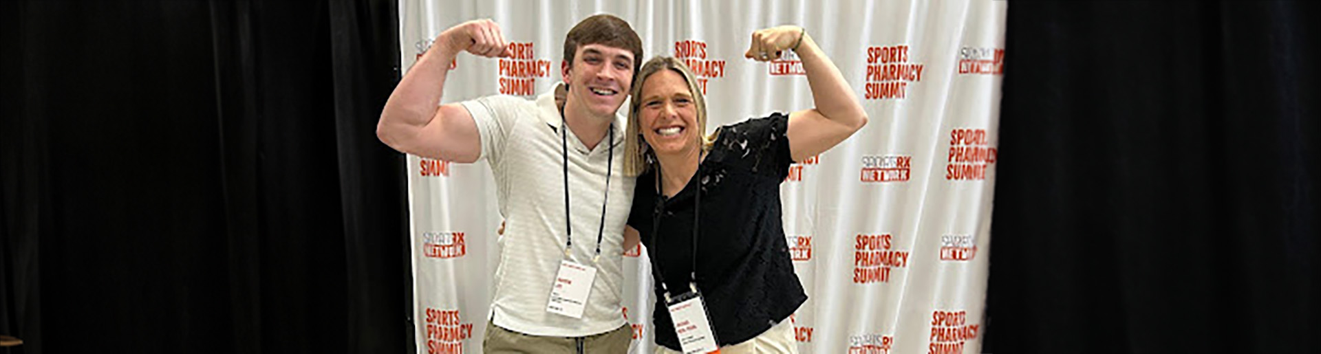 Haden Lee and his sport pharmacy mentor.