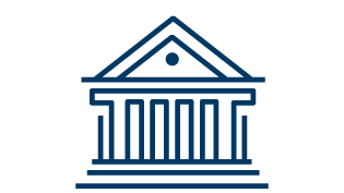 Person holding mobile phone above desk