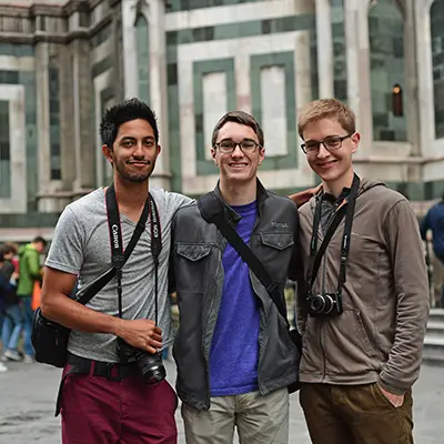 Students studying abroad at Italy