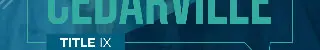 Cedarville Title IX small banner