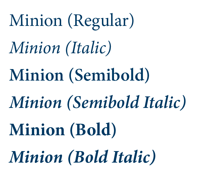 Minion Font