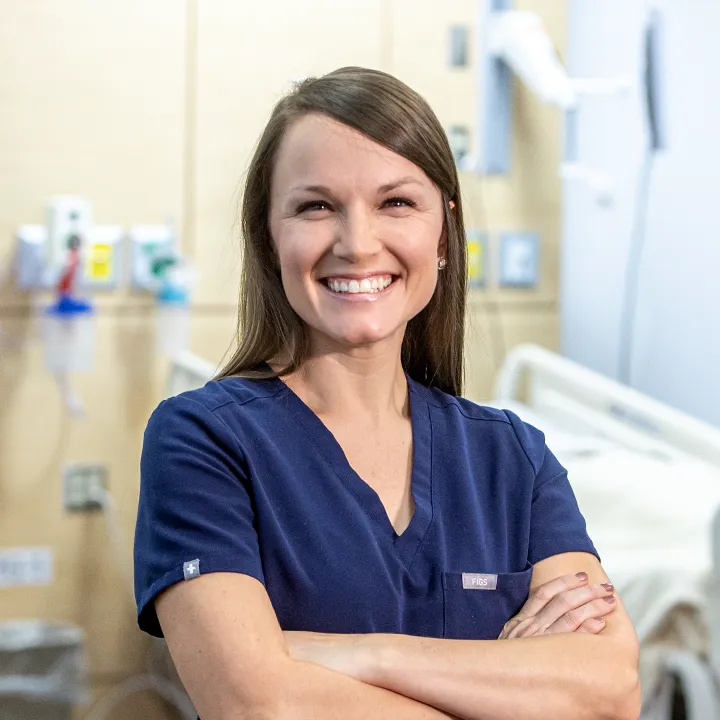 Female Healthcare worker in a hospital setting.