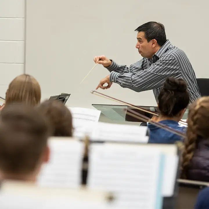 Conductor and orchestra